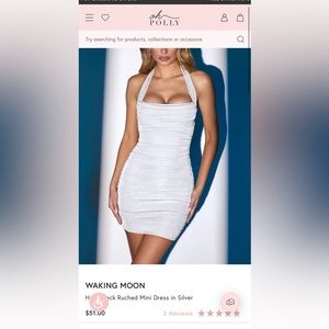 Oh Polly Silver Dress